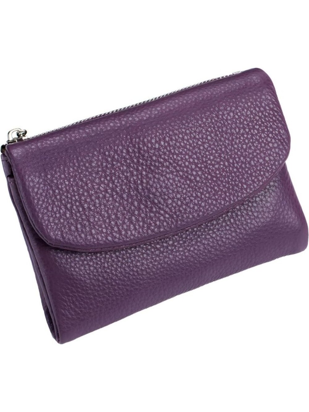 Unisex Genuine Leather Wallet - Compact Coin & Card Holder Clutch, 5.3in